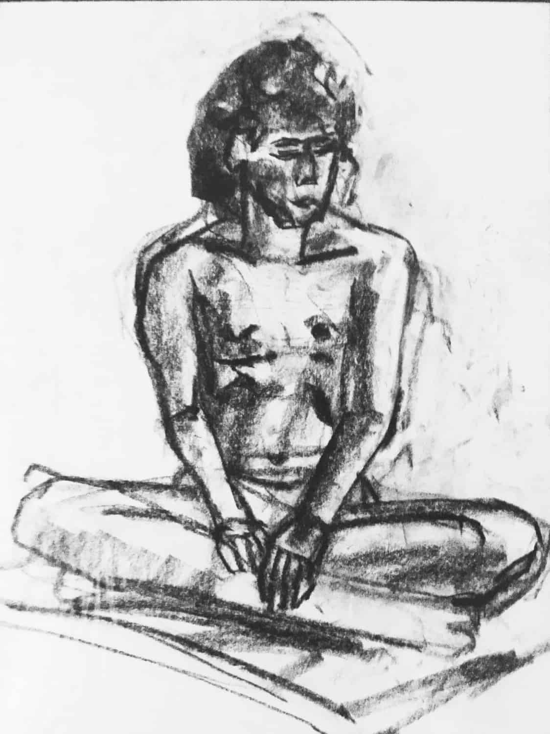 Seated CrossLegged Figure, Figure Drawings