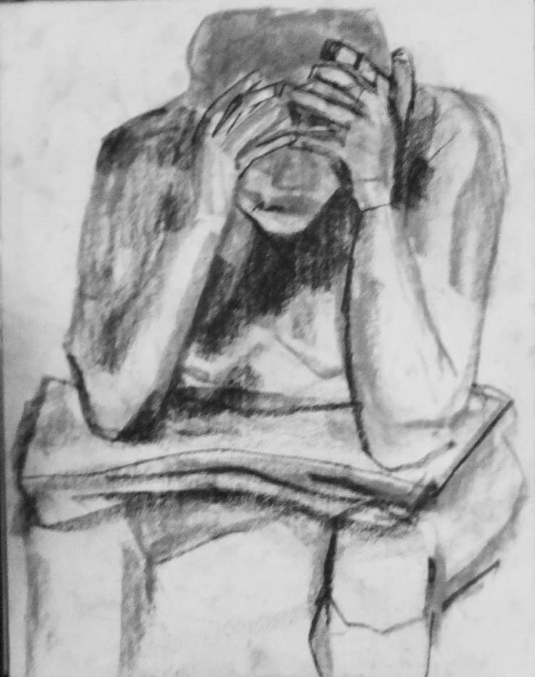 Dejected Figure, Figure Drawings