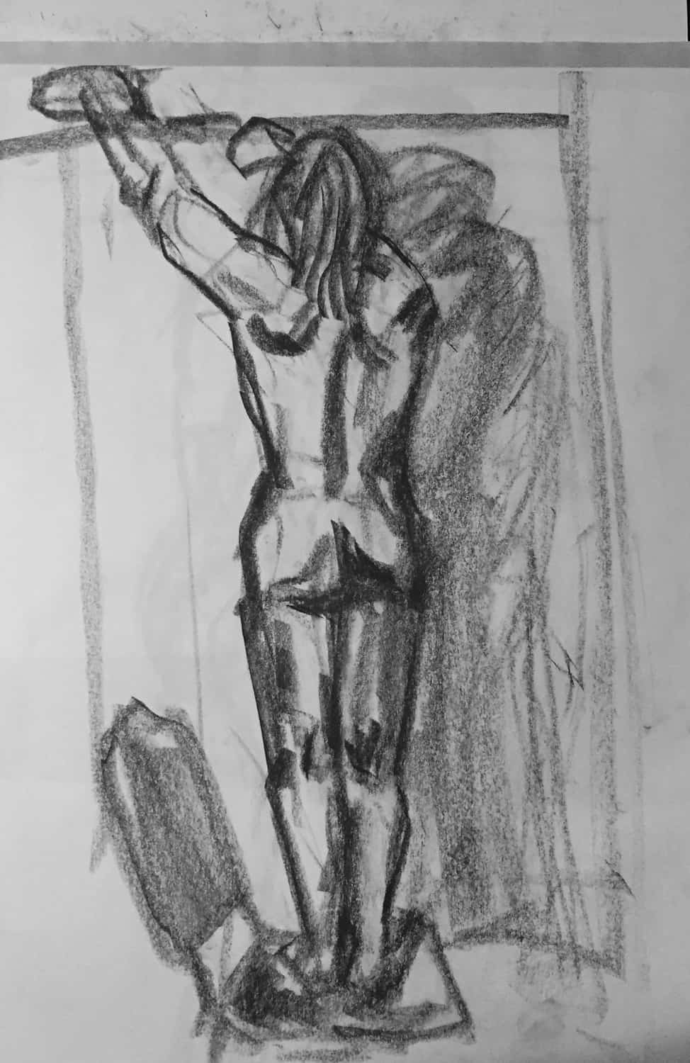 Man Reaching Up, Figure Drawings