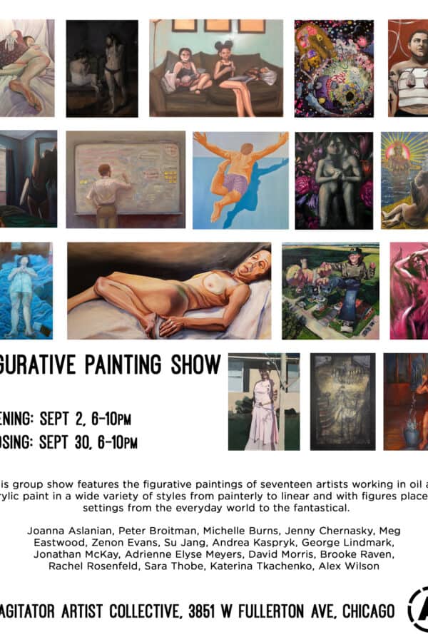 oil paintings of artists in a figureative show
